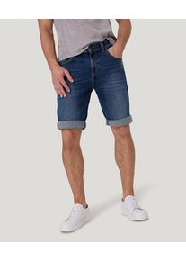 Herren Shorts "ROUVEN shorts"blau used mustache, casual, Gr. 32, Pioneer Authentic Jeans, unifarben, Denim/Jeans, Obermaterial: 99% Baumwolle, 1%