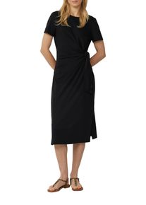 s.Oliver Damen Jerseykleid, schwarz, casual, Gr. 44, unifarben, Jersey, Obermaterial: 95% Baumwolle, 5% Elasthan, Kleider, Sommerkleid mit