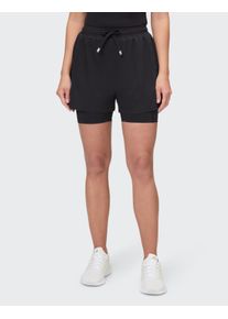 Venice Beach Damen Trainingsshorts "SHORTS CATHERINE", schwarz, sportlich, Gr. XS, Obermaterial: 92% Polyamid, 8% Elasthan, Hosen