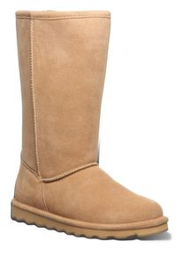 Bearpaw Damen Winterstiefel "ELLE TALL", Gr. 37, gelb, Veloursleder, casual, Schuhe, Schlupfstiefel mit wasserabweisender Neverwet Imprägnierung
