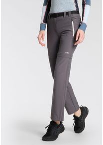 CMP Damen Zip-off-Hose, braun, sportlich, Gr. 40, Obermaterial: 89% Polyester, 11% Elasthan, Hosen, Elastisch & Schnell trocknend & Atmungsaktiv