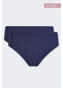 Nina von C. Damen Jazz-Pants Slips "Light & Easy", Gr. 40, blau, Obermaterial: 95% Modal, 5% Elasthan, meliert, Unterhosen, Besonders weich und