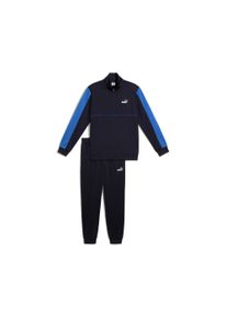 Puma Herren Trainingsanzug "SPORT POLY SUIT", blau, sportlich, Gr. L, colorblocking, Trikot, Obermaterial: 100% Polyester, Sportanzüge