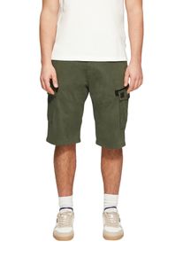 s.Oliver Herren Cargobermudas, grün, casual, Gr. 30, unifarben, Web, Obermaterial: 97% Baumwolle, 3% Elasthan, Hosen, Sommerhose mit Taschen