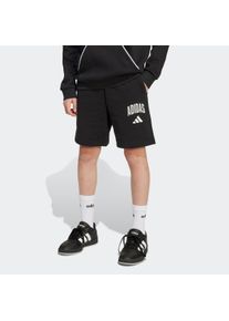 Kinder Shorts "J CLGT FT SHO", schwarz-weiß, sportlich, Gr. 176, adidas Sportswear, Obermaterial: 70% Baumwolle, 30% Polyester, Hosen