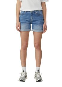 QS Damen Bermudas, blau, casual, Gr. 38, unifarben, Denim/Jeans, Obermaterial: 84% Baumwolle, 14% Polyester, 2% Elasthan. Futter: 65% Polyester, 35%