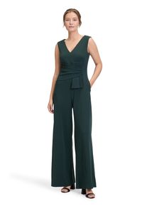 Vera Mont Damen Overall "Vera Mont Jumpsuit mit weitem Bein", grün, elegant, Gr. 42, Cru00eape, Obermaterial: 95% Polyester, 5% Elasthan. Futter: