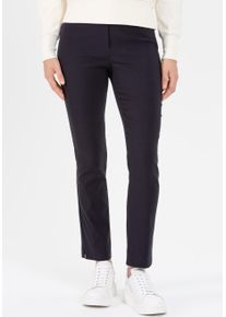 Stehmann Damen Schlupfhose "Ina", blau, Basic, Gr. 42, unifarben, Web, Obermaterial: 76% Viskose, 21% Polyamid, 3% Elasthan, Hosen, Sommerhose, innen