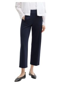 Tom Tailor Damen Stoffhose, blau, casual, Gr. 44, unifarben, Obermaterial: 60% Viskose, 34% Polyamid, 6% Elasthan. Futter: 100% Polyester, Hosen,