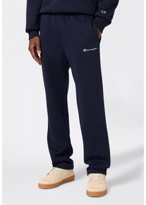 Champion Herren Jogginghose "ICONS Straight Hem Pants Fleece", blau, sportlich, Gr. M, Obermaterial: 70% Baumwolle, 30% Polyester, Hosen