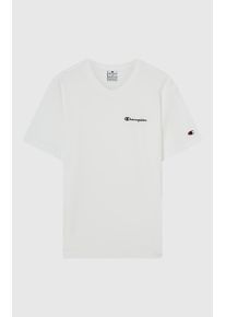 Champion Herren T-Shirt "ICONS CONTRAST SS Tee", weiß, sportlich, Gr. XL, Obermaterial: 100% Baumwolle, Shirts
