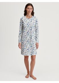 Calida Damen Nachthemd, Gr. S, blau, Obermaterial: 100% Baumwolle, casual, Kleider