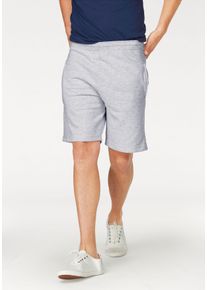 Herren Sweatshorts, grau, casual, Gr. XL, Fruit of the Loom, unifarben, meliert, Sweatware, Obermaterial: 80% Baumwolle, 20% Polyester, Hosen,