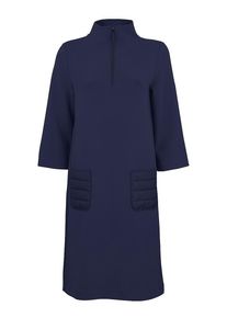 Margittes - Jersey-Kleid mit 3/4-Arm, blau, Gr. 36 / S - Baumwolle