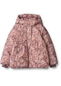 Wheat Kinder Winterjacke "Wheat Winterjacke Steppjacke Karla"flowers in plenty, Gr. 104, 100% Polyester (recycled), Jacken