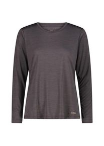 CMP L/S Jacquard T-Shirt Funktionsshirt Damen Wandern (Gr 40 |grau)