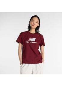 New Balance Damen T-Shirt "Sport Essentials Jersey Logo T-Shirt"monarch burg, sportlich, Gr. XXL, Obermaterial: 100% Baumwolle, Shirts