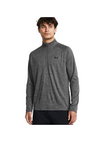 Under Armour Herren Trainingsshirt "UA TECH TEXTURED 1/2 ZIP"castlerock,, schwarz, sportlich, Gr. XXL, Obermaterial: 100% Polyester, Shirts