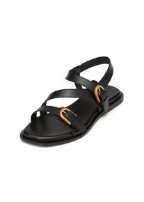 Marc O'Polo MARC O'POLO Damen Sandale "aus edlem Kalbleder", Gr. 36, schwarz, Obermaterial: 100% Leder (Rind), unifarben, Schuhe