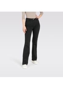 MAC Damen Stoffhose "BELLA", schwarz, casual, Gr. 34, unifarben, Web, Obermaterial: 94% Polyamid, 6% Elasthan, Hosen, Sommerhose in elastischer
