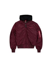 Herren Bomberjacke "Alpha Industries Men - Bomber Jackets MA-1 Zip Hood Backprint", rot, Gr. XXXL, Alpha Industries, Obermaterial: 100% Nylon,