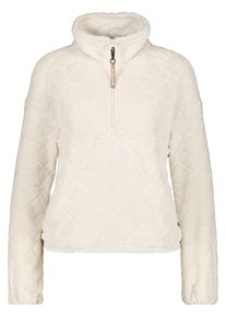 alife and kickin ALIFE & KICKIN Damen Sweatshirt "Damen LilianAK G", weiß, modisch, Gr. L, 100% Polyester, Sweatshirts, Kuschliger Teddy Pullover mit zwei seitlichen