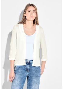 Cecil Damen 3/4-Arm-Shirt, weiß, casual, Gr. XXL, Feinstrick, Obermaterial: 100% Viskose, Shirts, mit einem Turn-Up 3/4 Arm