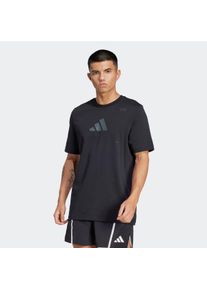 Herren T-Shirt "M TR CAT G T", schwarz, sportlich, Gr. S, adidas Performance, Obermaterial: 70% Baumwolle, 30% Polyester, Shirts