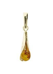 OSTSEE-SCHMUCK Damen Ketten-Anhänger "OSTSEE-SCHMUCK Anhänger Blütenkelch Anhänger Blütenkelch", 29 x 9mm, Gelbgold 333, 1.0 g, gelb, Gelbgold 333,