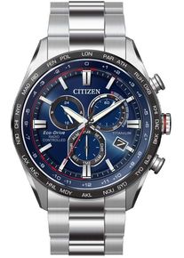 Citizen Herren Funkchronograph, silber, Armbanduhren, Armbanduhr, Herrenuhr, Solar, Titan, Datum, Stoppfunktion