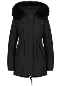 alife and kickin ALIFE & KICKIN Damen Winterjacke "Damen KierseyAK A", schwarz, Gr. L, 100% Polyester, Jacken, Kurzer Mantel mit weichem Teddy-Innenfutter und