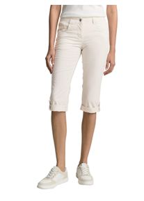 Tom Tailor Damen Caprihose, blau, casual, Gr. 46, gestreift, Obermaterial: 98% Baumwolle, 2% Elasthan. Futter: 100% Baumwolle, Hosen, Sommerhose mit