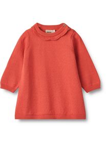 Wheat Mädchen Jerseykleid "Wheat Dress Strickkleid Nannie"candy rot, Gr. 68, 100% Bio-Baumwolle, Kleider