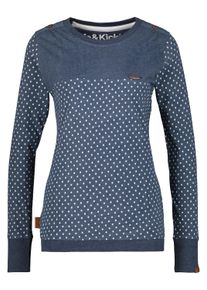 alife and kickin ALIFE & KICKIN Damen Langarmshirt "Damen LeonieAK B", blau, Gr. XS, 95% Baumwolle 5% Elasthan, Shirts