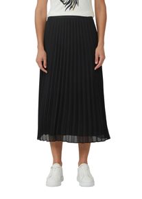 Damen Faltenrock, schwarz, casual, Gr. 42, s.Oliver BLACK LABEL, unifarben, Web, Obermaterial: 100% Polyester. Futter: 100% Viskose, Röcke, mit