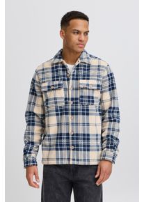 Blend Herren Langarmhemd "BHBAKI Shirt", blau, modisch, Gr. XXXL, kariert, Web, Obermaterial: 100% Polyester, Hemden