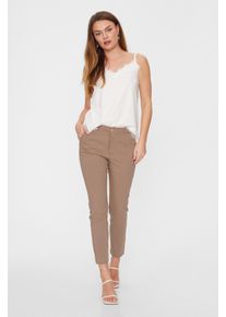 Freequent Damen Stoffhose "FQSOLVEJ", beige, casual, Gr. S, unifarben, Web, Obermaterial: 76% Viskose, 21% Polyamid, 3% Elasthan, Hosen, Sommerhose