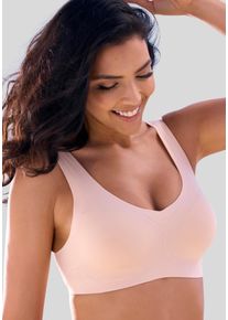 Nuance Damen Bralette-BH, Gr. XS, braun, Microtouch, Obermaterial: 82% Polyamid, 18% Elasthan, Basic, BHs, SEAMLESS, ohne Bügel, mit integriertem