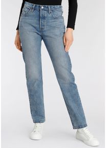 Levi's LEVI'S Damen 5-Pocket-Jeans "501 Long", blau, casual, Gr. 28, Denim/Jeans, Obermaterial: 99% Baumwolle, 1% Elasthan, Jeans, 501 Collection