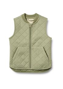 Wheat Jungen Steppweste "Wheat Weste Thermo Gilet Ede", grün, Gr. 110, 100% Polyester (recycled), Westen