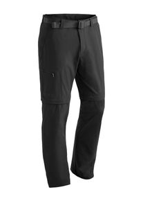 Maier Sports Herren Funktionshose "Tajo", schwarz, Gr. 50, 90% Polyamid, 10% Elasthan, Hosen, Herren Wanderhose, zipp-off Outdoor-Hose, 4 Taschen,