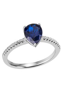 Firetti Damen Fingerring "Schmuck Geschenk Silber 925 Silberring Tropfen", 60, Silber 925 (Sterlingsilber), 1,7mm, bunt, Silber 925 (Sterlingsilber),