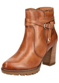 Pikolinos Damen High-Heel-Stiefelette "Pikolinos Stiefelette Leder", Gr. 39, braun, Leder, casual, Schuhe