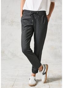 Cecil Damen Stoffhose "Style Tracey", grau, casual, Gr. XXL, meliert, unifarben, Web, Obermaterial: 58% Polyester, 32% Viskose, 8% Polyamid, 2%