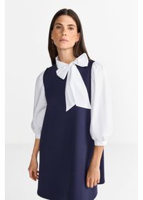 RICHROYAL Damen Jerseykleid, blau, casual, Gr. XL, unifarben, Jersey, Obermaterial: 45% Viskose, 44% Polyester, 11% Elasthan, Kleider, Mit
