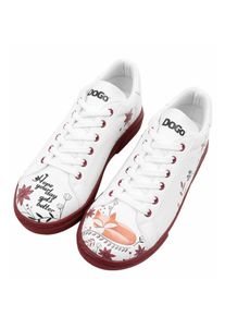 DOGO Damen Sneaker "Ace Low-Top Sneaker The Wise Owl Damen Sneaker, Ace Low-Top", Gr. 40, beige, Lederimitat, casual, Schuhe, Vegan