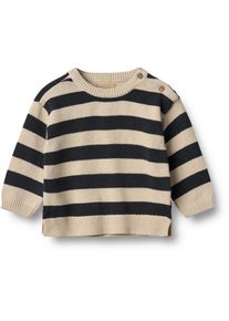Wheat Jungen Strickpullover "Wheat Pullover Strick Pullover Morgan", blau, Gr. 86, 100% Bio-Baumwolle, Pullover