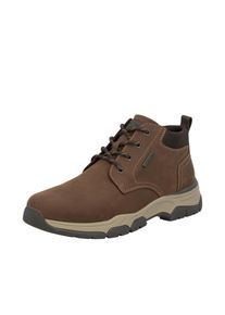 Rieker Herren Schnürboots, Gr. 42, braun, Glattleder, sportlich, Schuhe, Stiefelette, Casual Boots mit Schaftrandpolsterung, TEX-Membran
