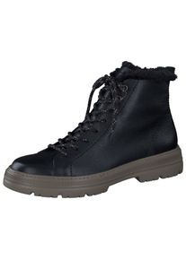 Paul Green Damen Schnürstiefelette "Paul Green Stiefelette Glattleder", Gr. 41, schwarz, Glattleder, casual, Schuhe