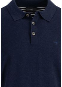 Fynch-Hatton Herren Poloshirt, blau, casual, Gr. XL, unifarben, Jersey, Obermaterial: 100% Baumwolle, Shirts, mit Logo Stickerei